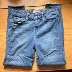 Paige crop jeans